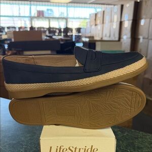 Life Stride Navy Slip-On Espadrille Loafer